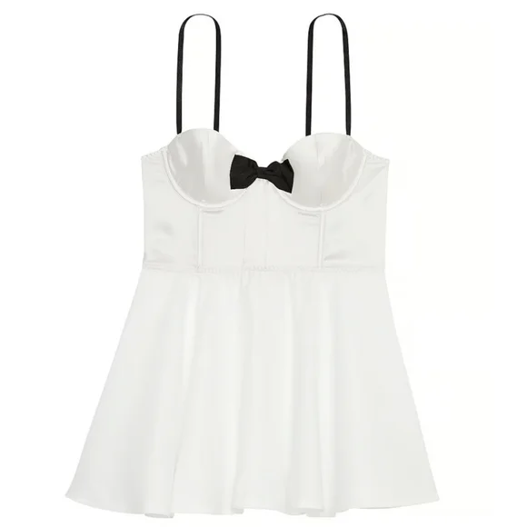 Victoria's Secret Bow Top Bustier Slip Dress - Picture 2 of 13